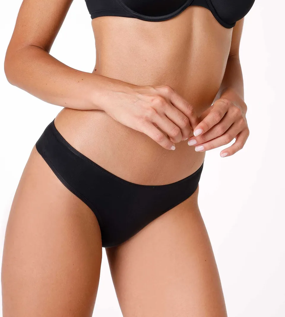 Lovable Invisible brasiliano slip nero senza cuciture