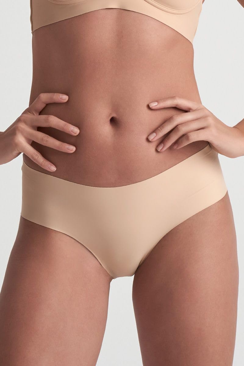 Bye Bra mutandine invisibili S beige e nero 2 pezzi