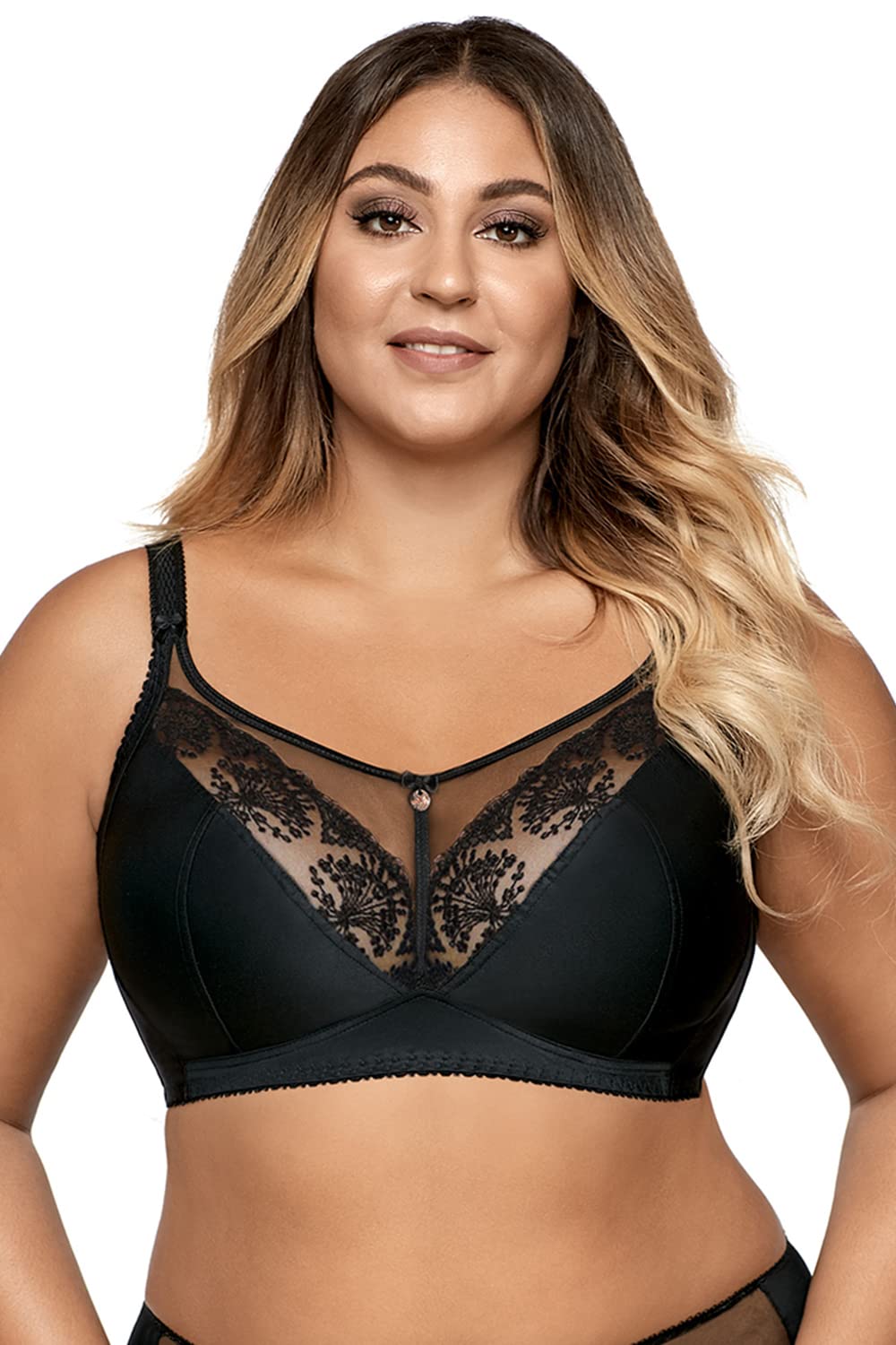Ava 1691 Libi reggiseno non imbottito nero 4I ricamato