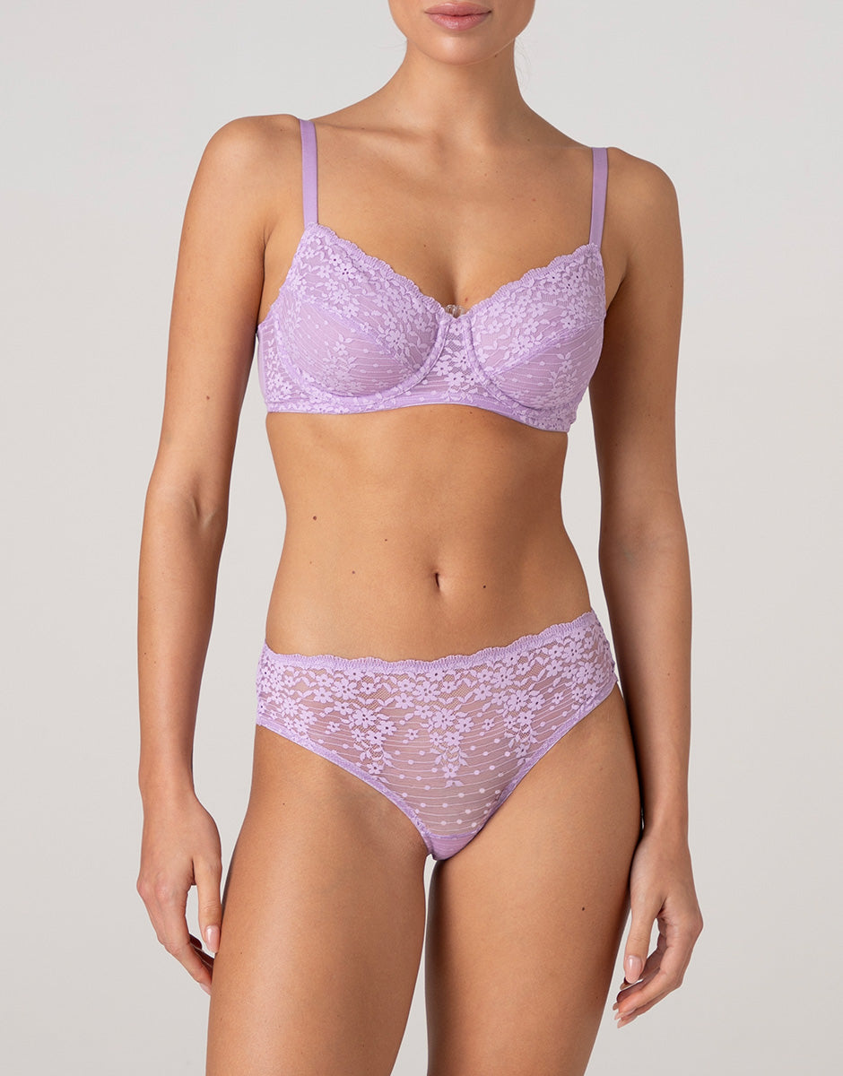 Lovable Spring Lace slip lavanda in pizzo floreale