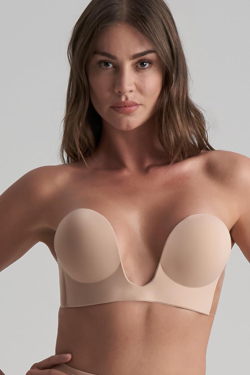 Bye Bra Stile U reggiseno adesivo senza cuciture beige