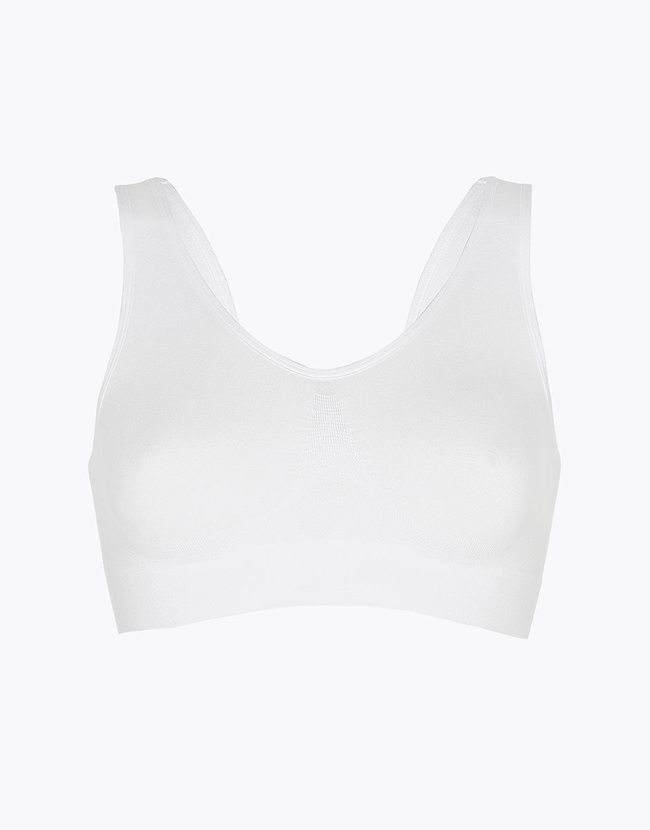 Lovable Active Comfort brassière yoga reggiseno bianco senza ferretto
