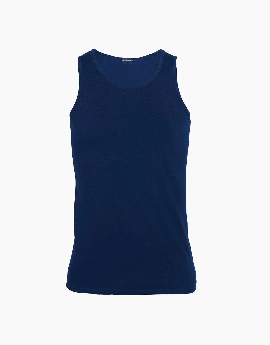 Lovable Cotton Stretch canotta cotone blu