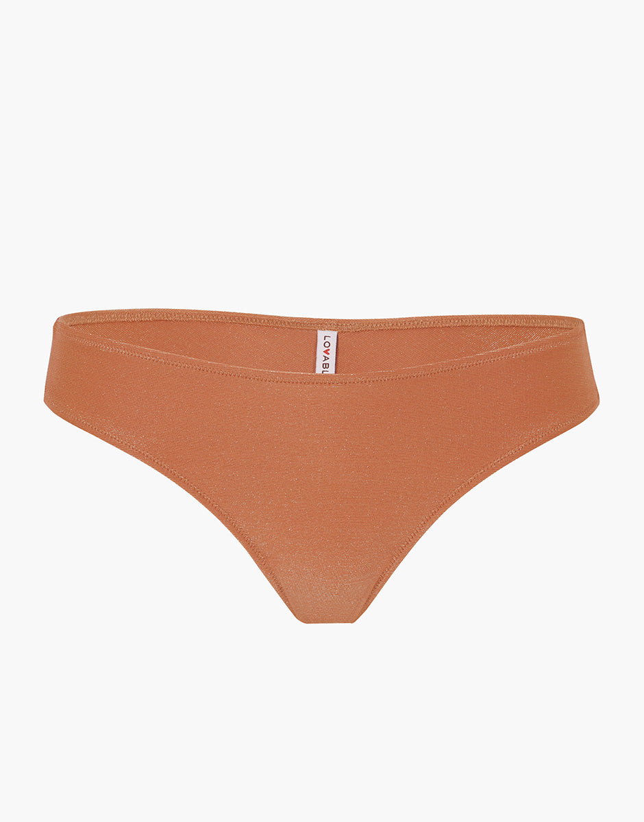 Lovable Plain Lurex brasiliano mare rame senza cuciture