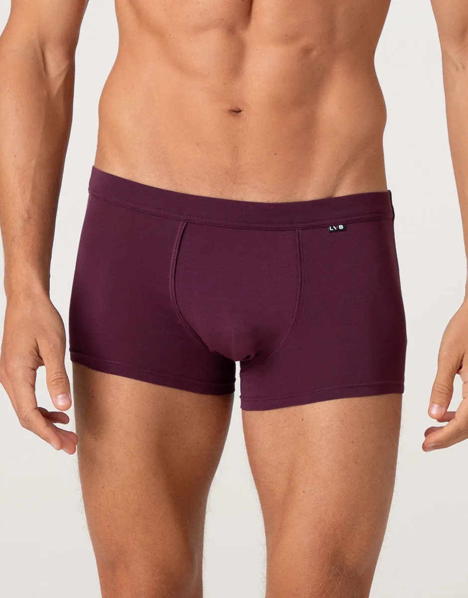 Lovable Man Casual Stretch Cotton Boxer Uomo Vinaccia Cotone