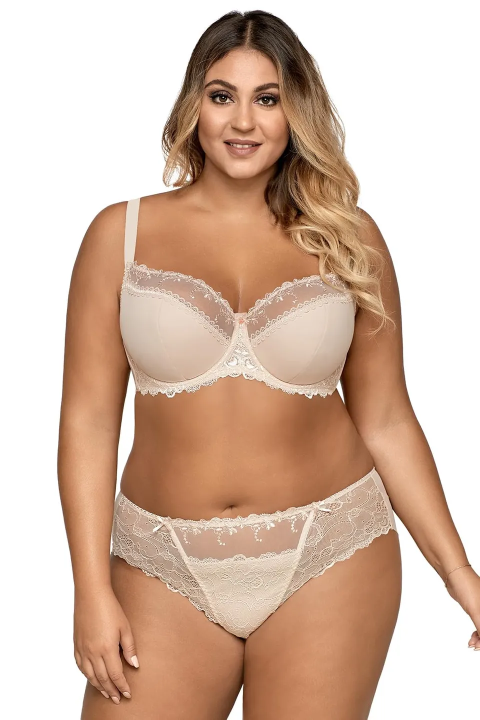 Ava 1030 Liscio reggiseno beige coppe piene semi imbottito 5G