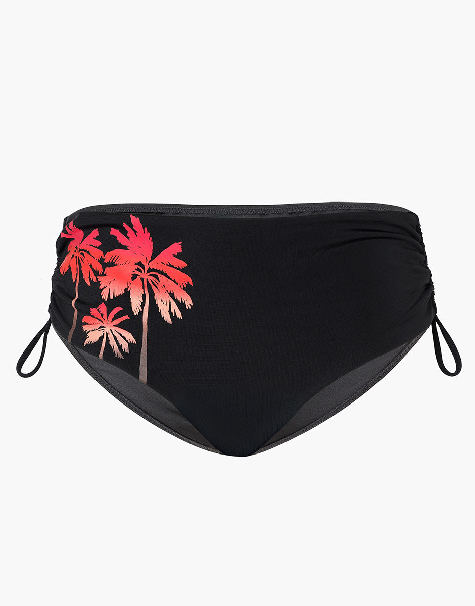 Lovable Printed Shaping Slip Alto Nero Palma con Coulisse