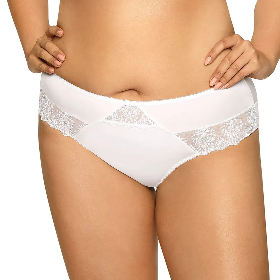 AVA 1922 Freesia slip ricamato bianco cotone