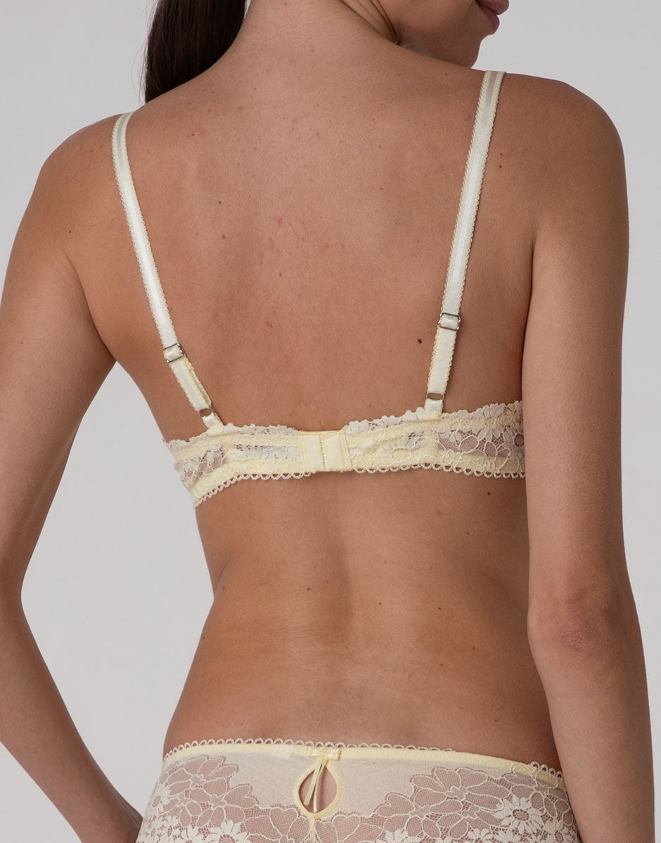 Lovable Garden Flowers Lace reggiseno vaniglia pizzo coppa D