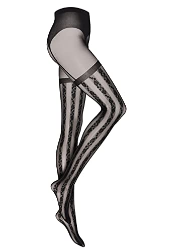 Wolford Ruth collant effetto reggicalze gessati floreali