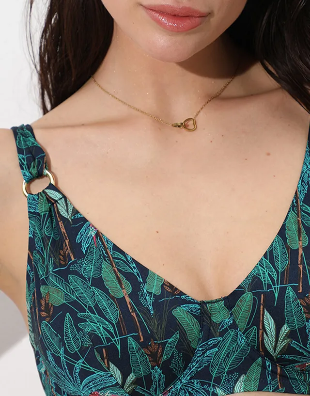 Lovable Contemporary Reggiseno Vela Foresta Tropicale con Ferretto