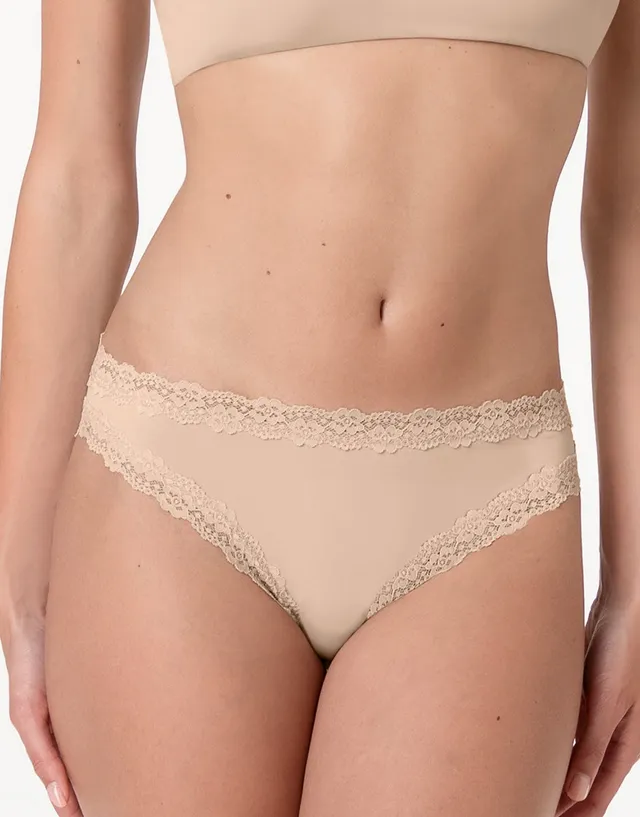 Lovable Lacy Micro Brasiliano Microfibra Nudo Chiaro