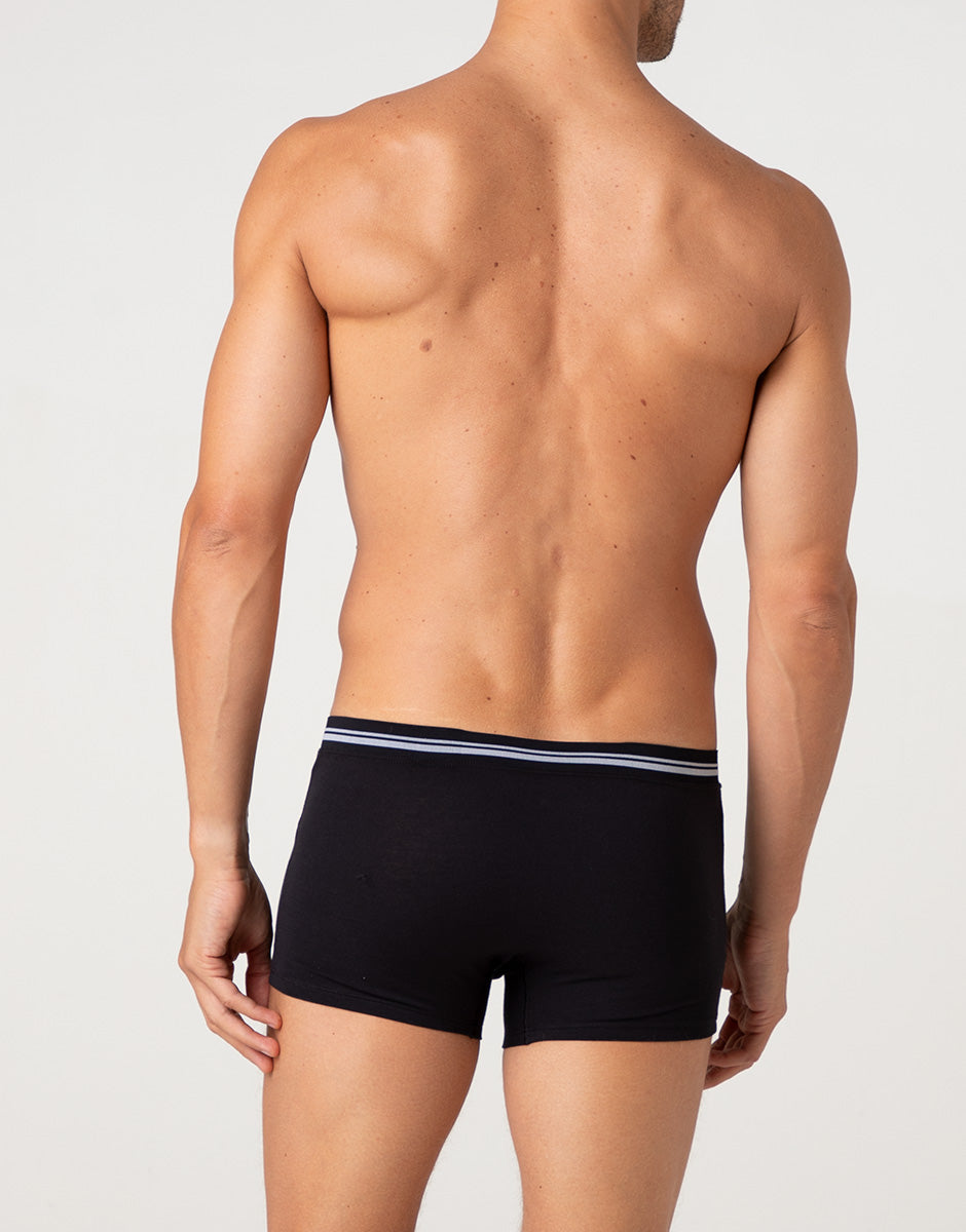 Lovable Comfort 360 Stretch Cotton Boxer Nero Elasticizzato
