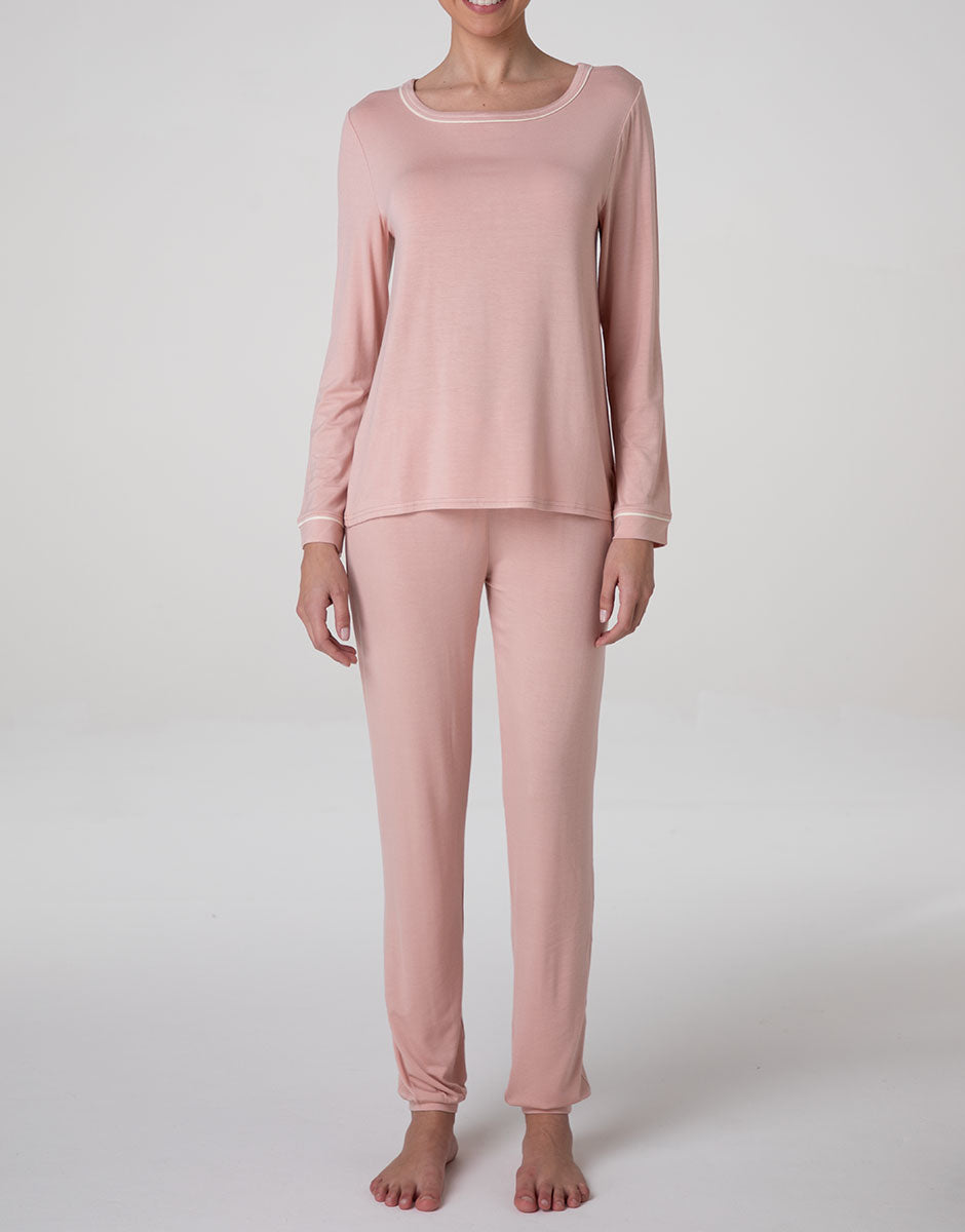 Lovable Pantaloni Lunghi Pigiama Viscosa Rosa Blush