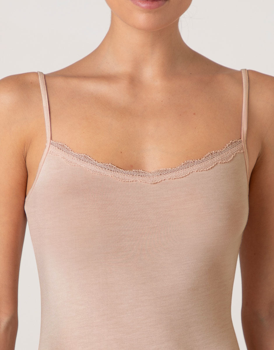 Lovable Basic Soul L7032 top rosa cipria con pizzo