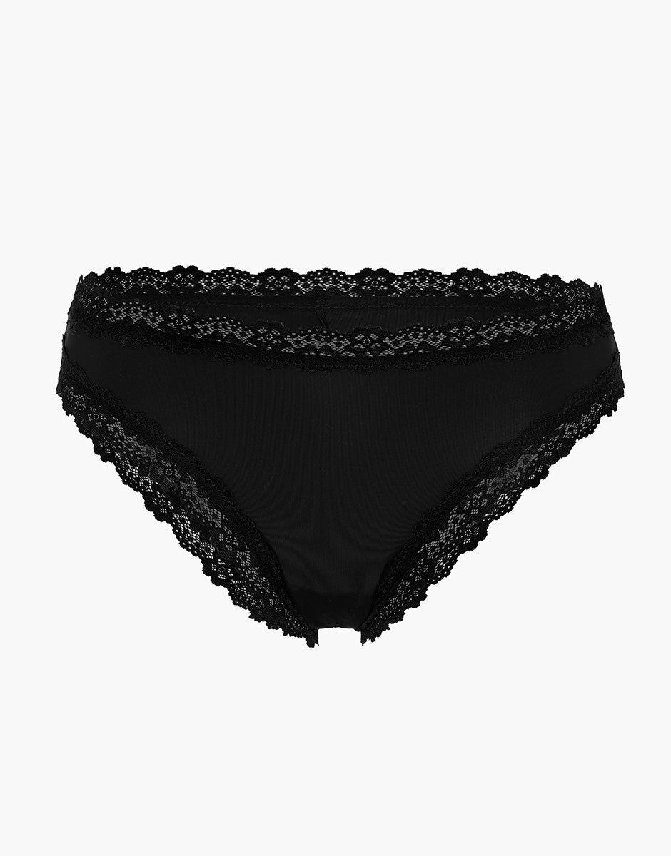 Lovable Lacy Micro Brasiliano Microfibra Nero