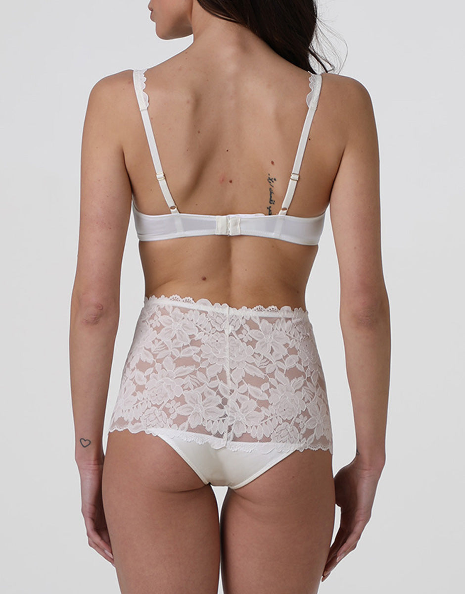 Lovable Beautiful Lace Slip Alto bianco latte pizzo