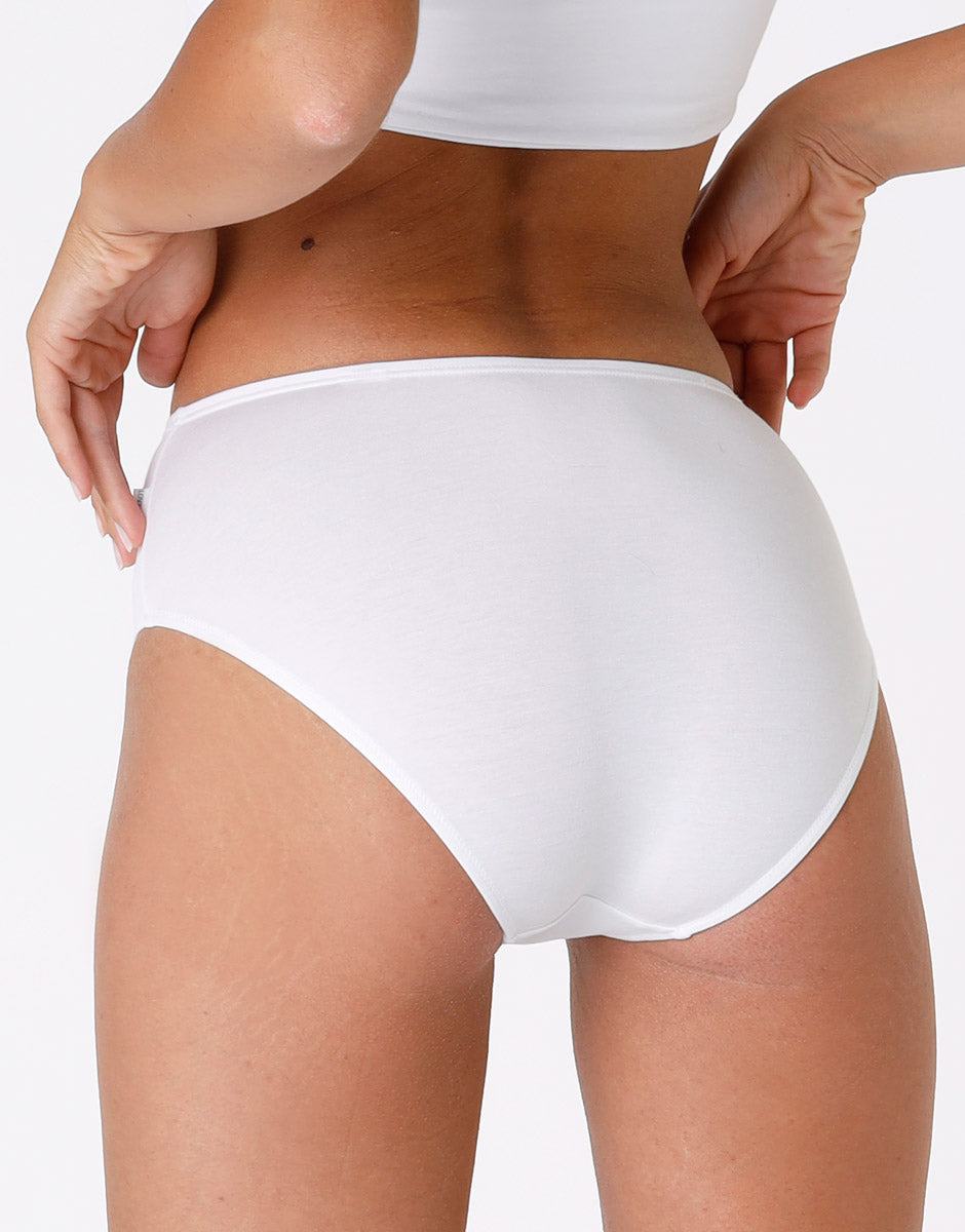 Lovable Lovely L1510E1 slip midi bianco cotone modal vellutato