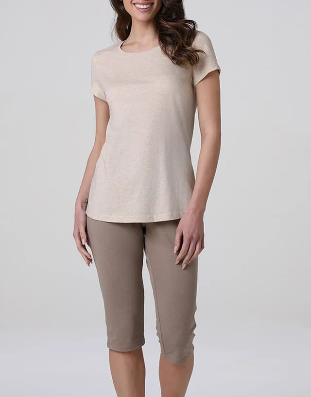 Lovable Jersey pigiama capri cappuccino manica corta cotone