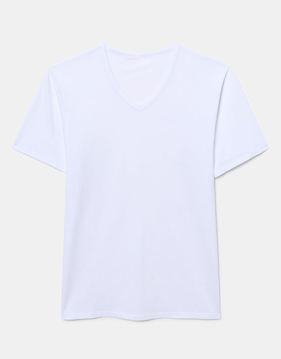 Lovable Cool Sensation t-shirt scollo V bianco cotone