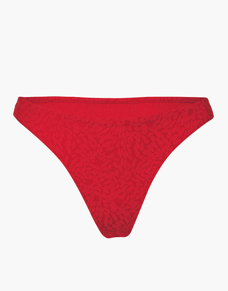 Lovable Festival Jacquard slip costume rosso ibisco microfibra