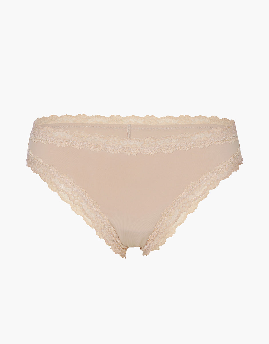 Lovable Lacy Micro Brasiliano Microfibra Nudo Chiaro