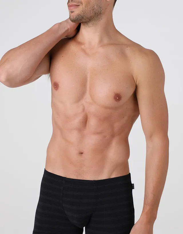 Lovable Man boxer micromodal nero vestibilità classica