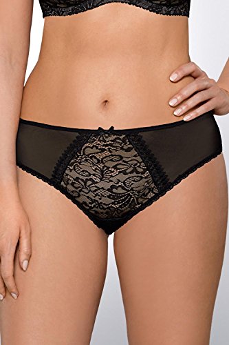 Ava 1396/S Tanga Pizzo Nero Taglia M