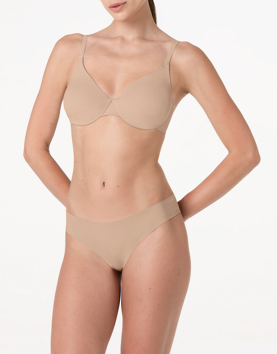 Lovable Invisible Essence reggiseno microfibra nudo chiaro