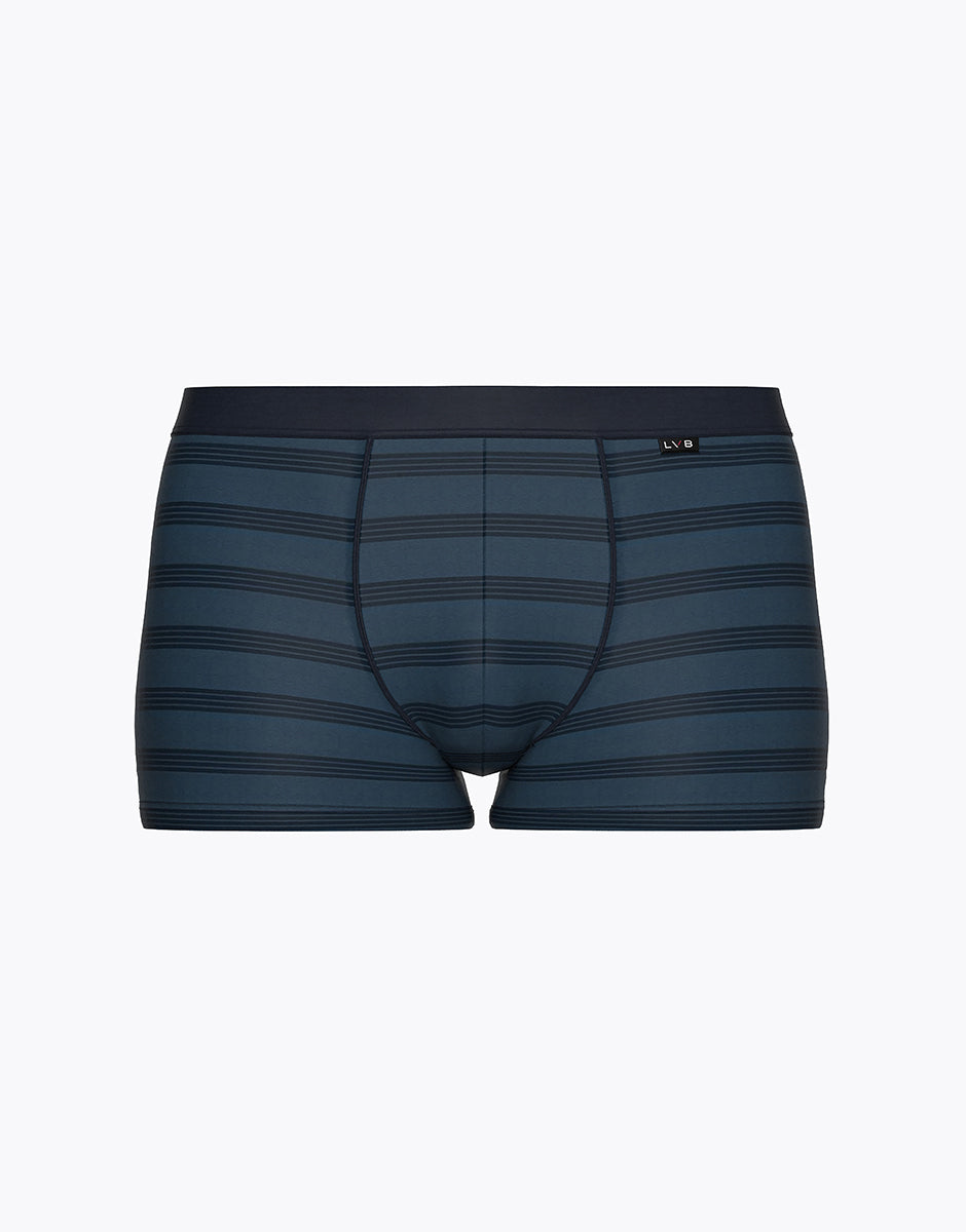 Lovable Man Jacquard Cotton Modal boxer righe blu navy