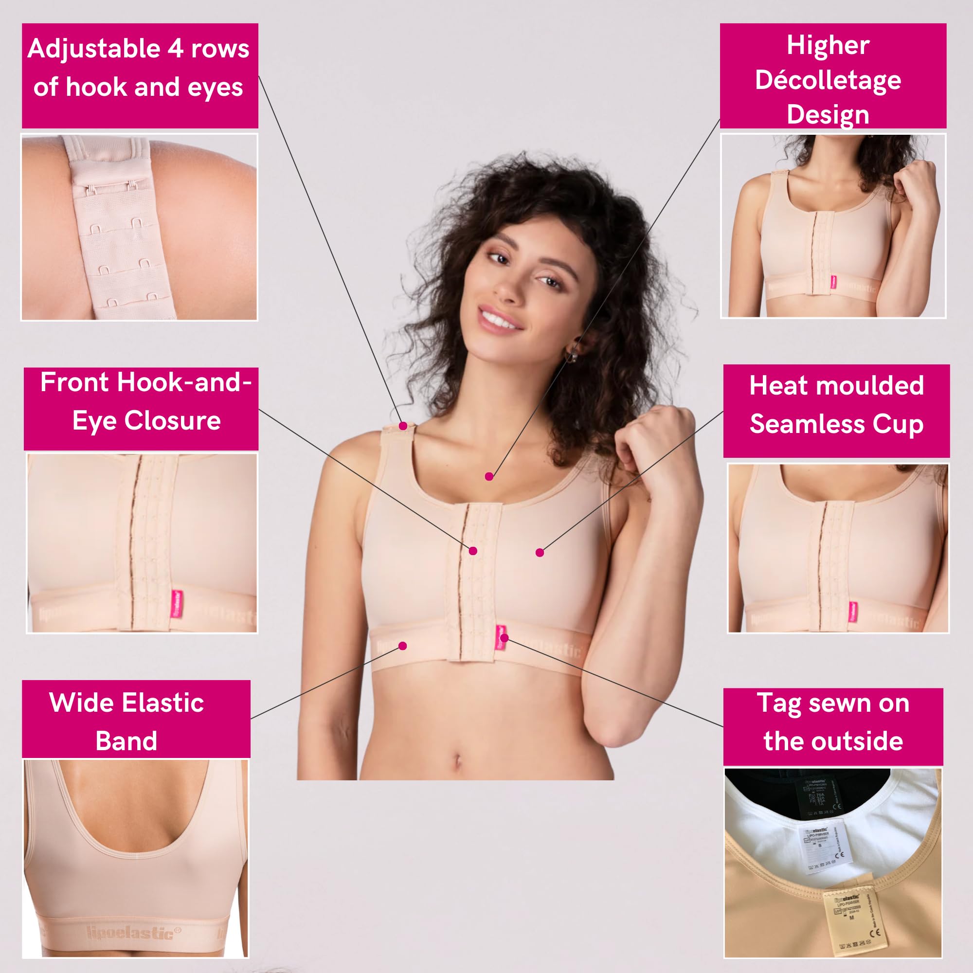 Lipoelastic PI Ideal reggiseno compressivo post operatorio