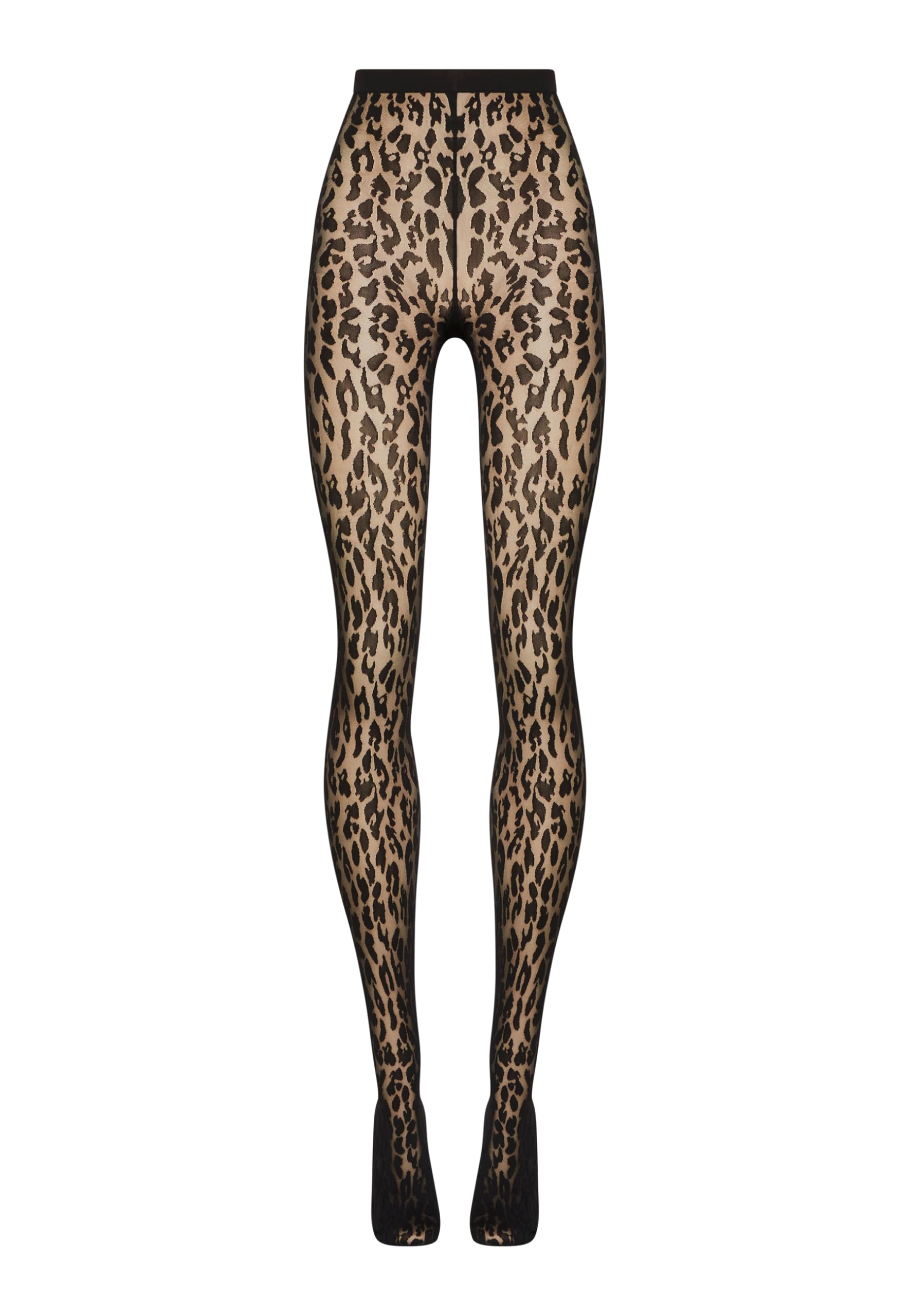 Wolford Leo collant 20 denari nero motivo leopardato