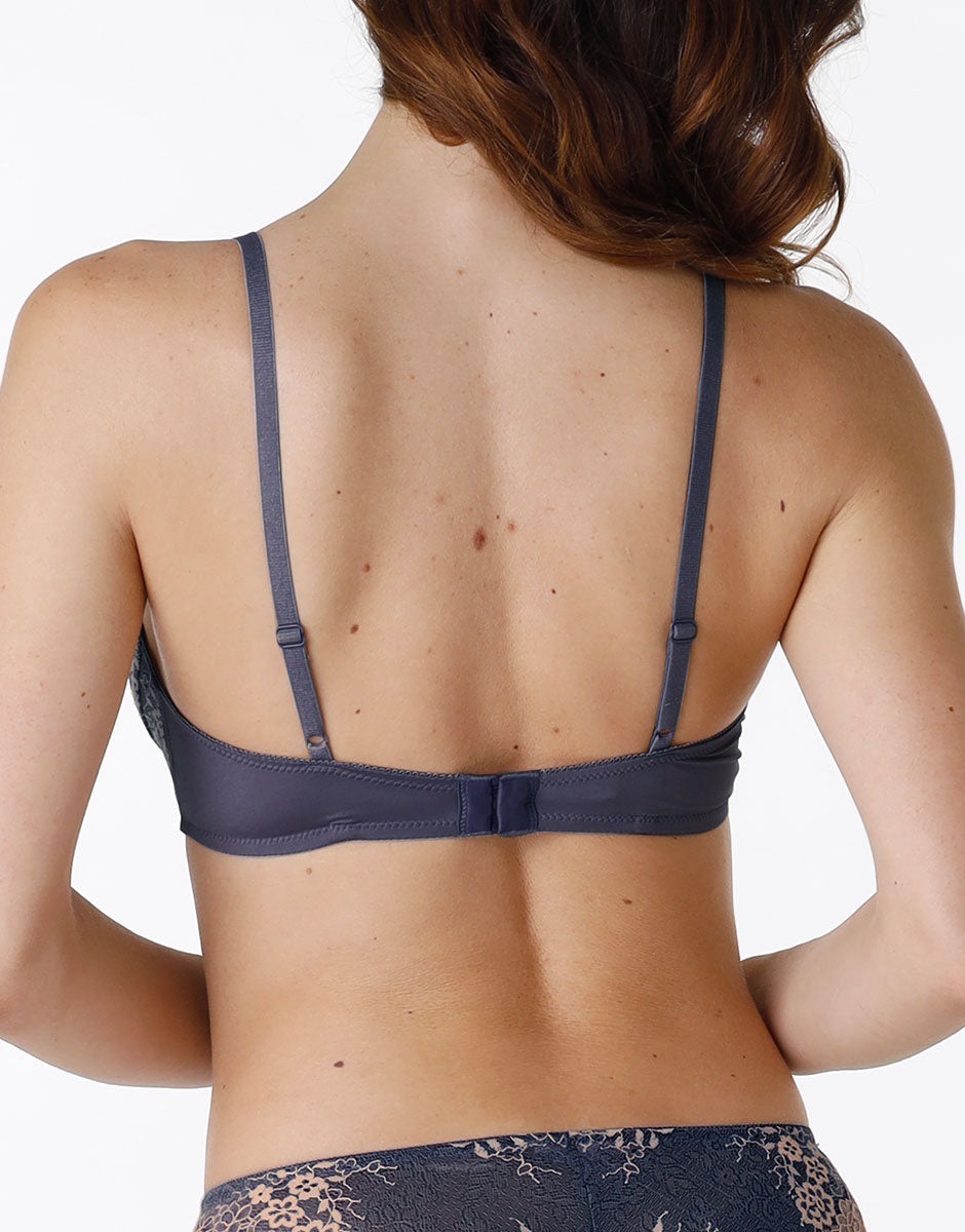Lovable Beauty Curves reggiseno blu jeans cappuccino pizzo