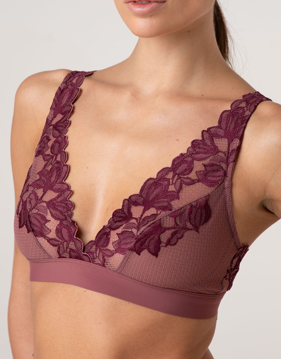 Lovable Elegant Muse reggiseno a vela senza ferretto amaranto