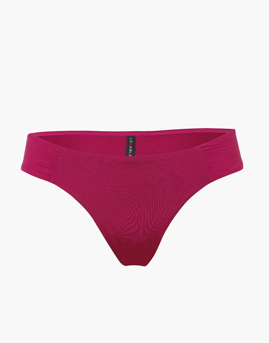 Lovable Shiny Micro costume slip lampone viola