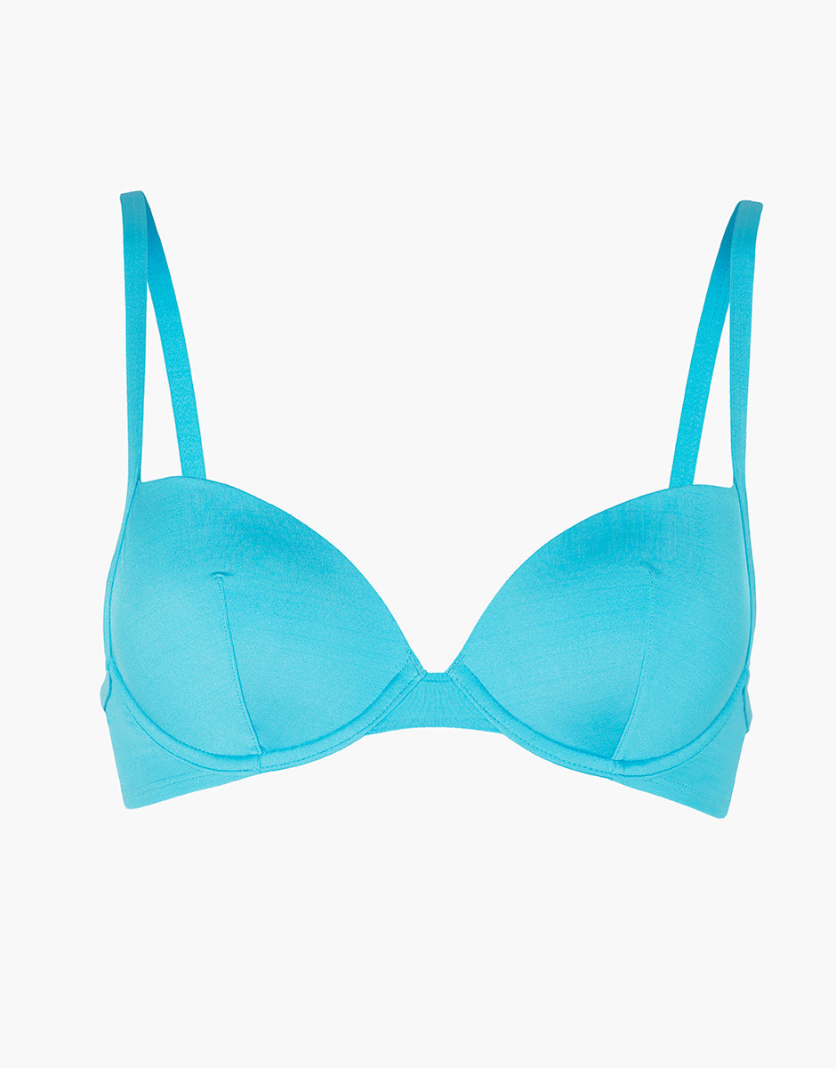 Lovable Essential Micro reggiseno bikini imbottito turchese