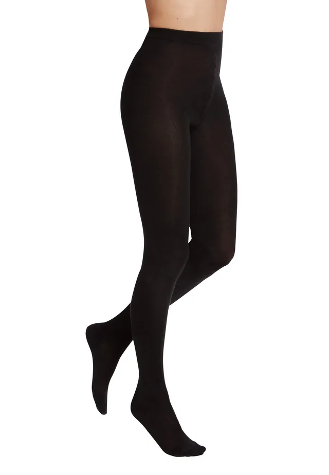 Wolford Cashmere Silk Collant Nero Taglia S