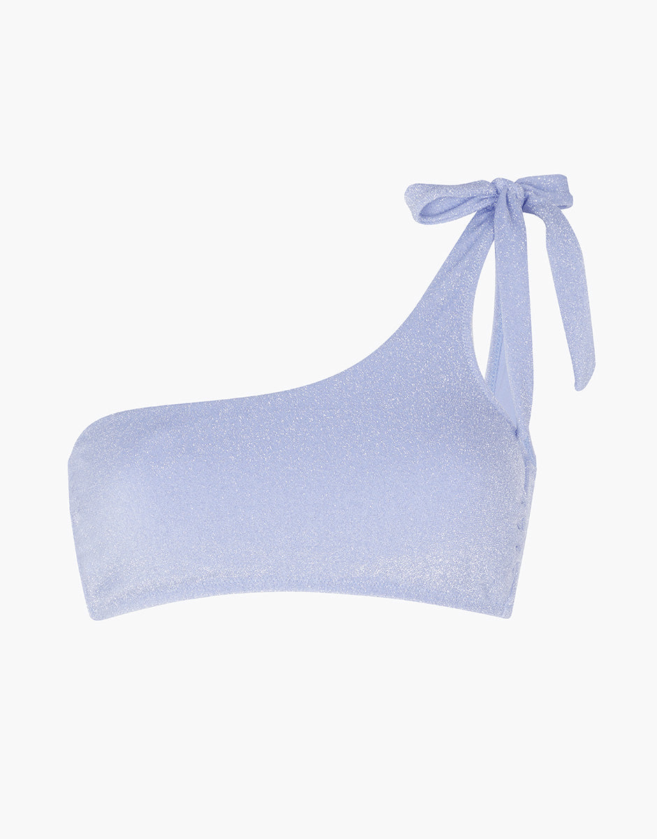 Lovable Sparkly Micro top fascia monospalla azzurro
