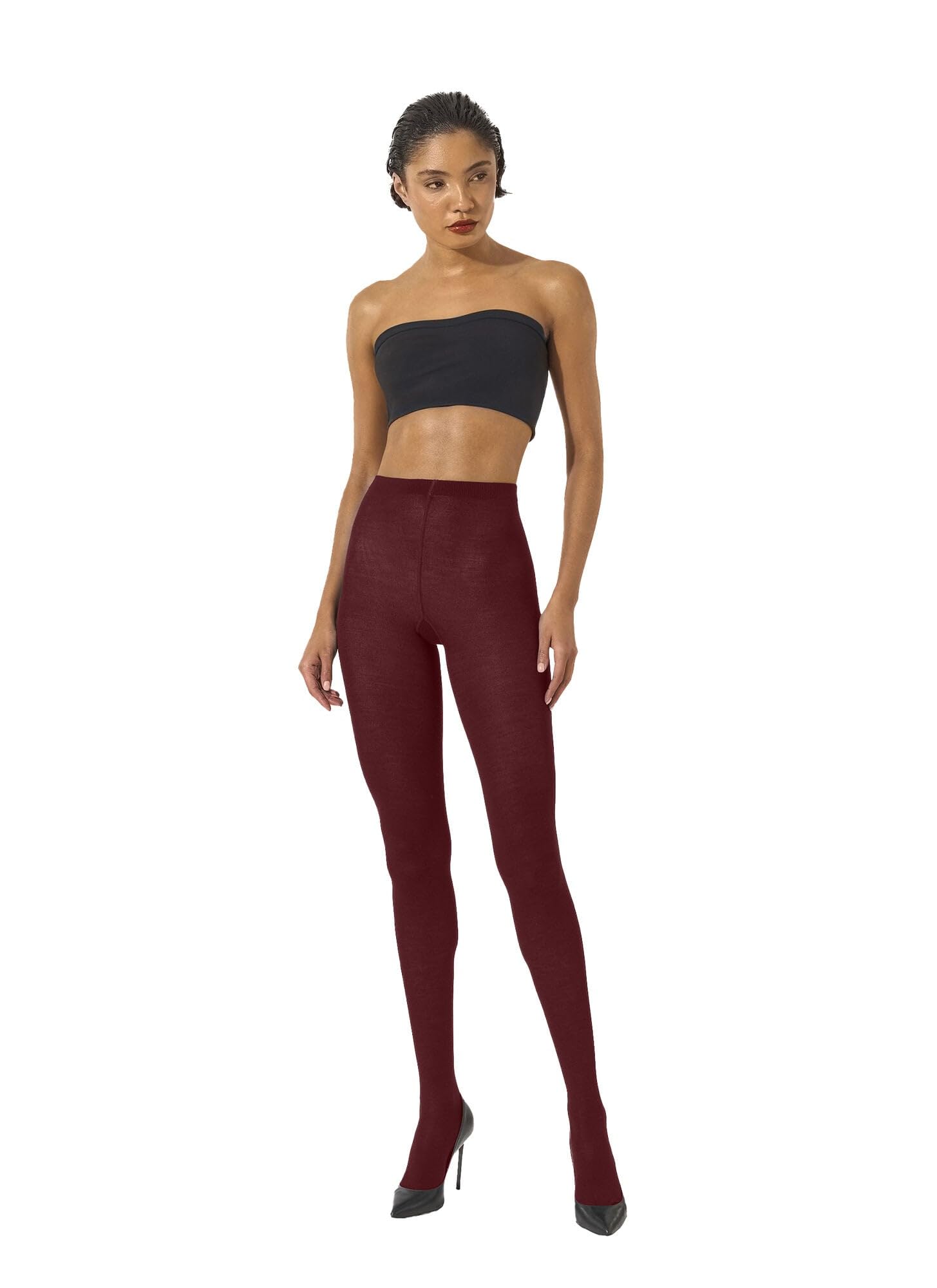 Wolford Merino Tights Collant Opaco Bianco Ecru S