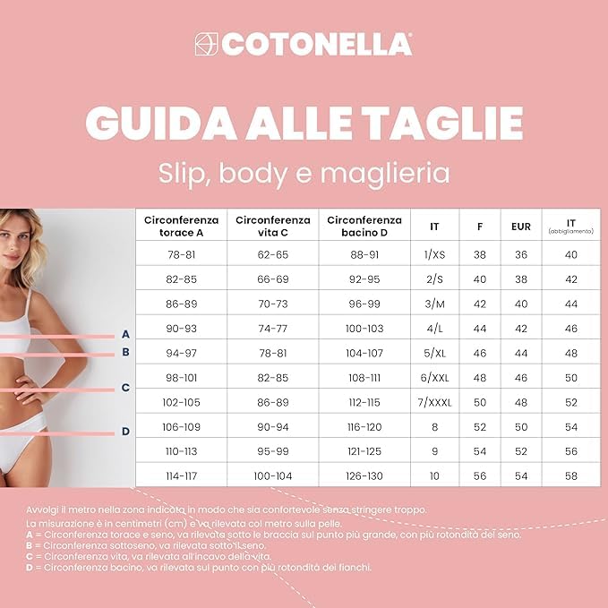 Cotonella 3939 slip donna cotone taglia M 6 pezzi