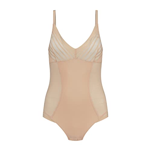 Bye Bra Powermesh Body Modellante Beige Trasparente Taglia L