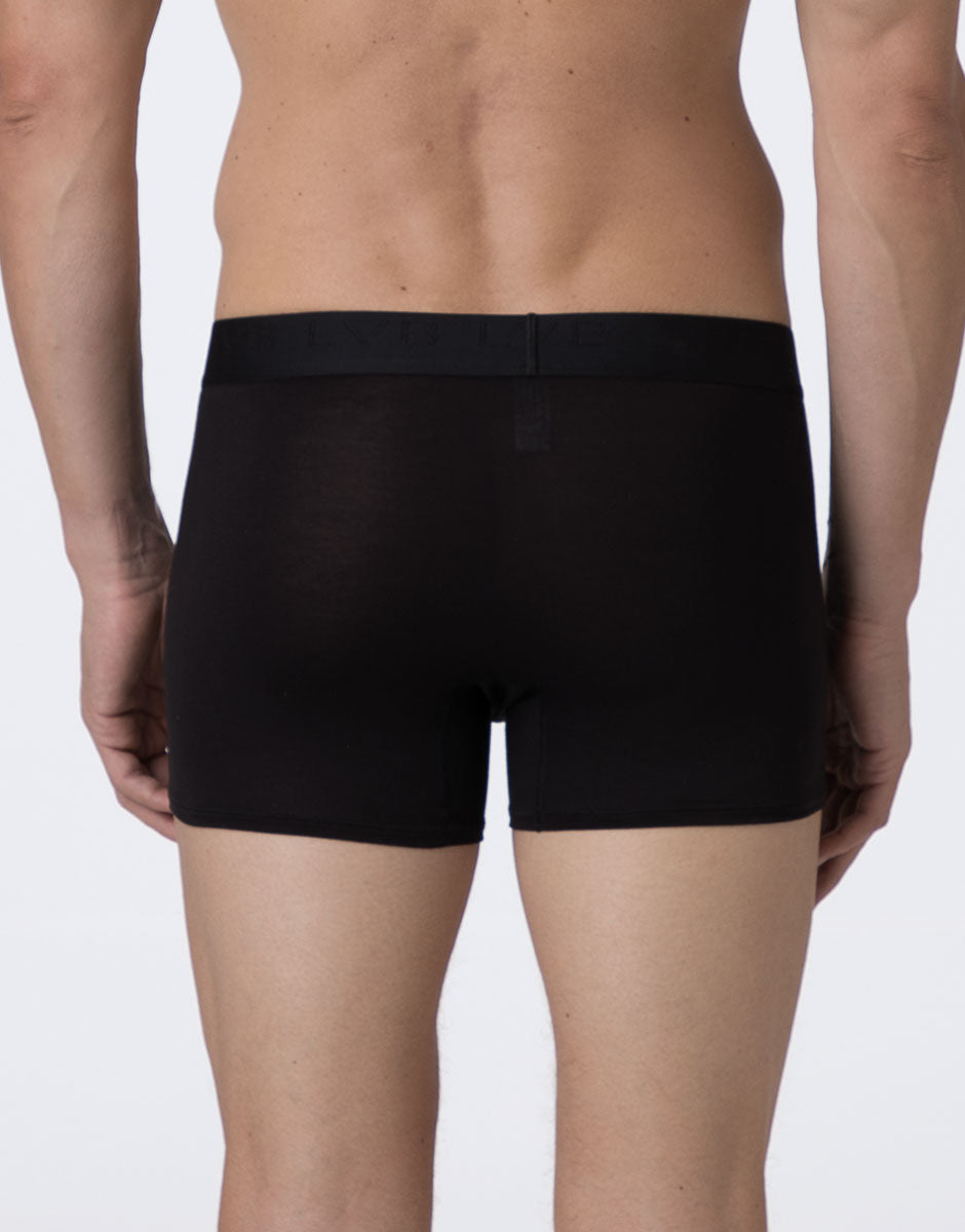 Lovable Man Ultra Stretch Modal Boxer Lungo Nero Stretch