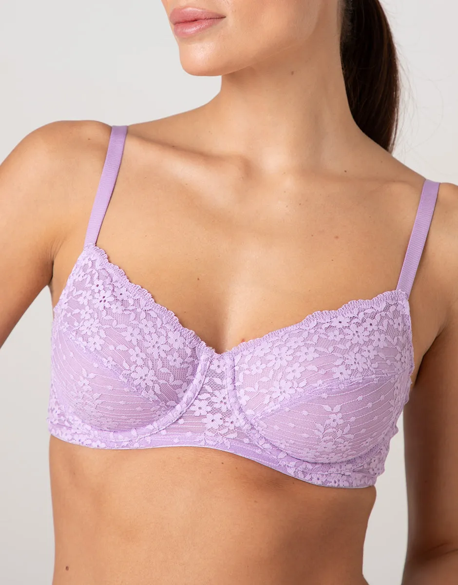 Lovable Spring Lace balconcino con ferretto reggiseno lavanda pizzo