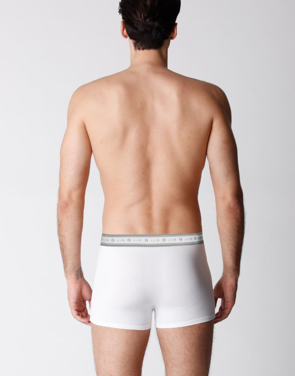 Lovable Man Boxer Cotone Biologico Bianco 2 Pezzi