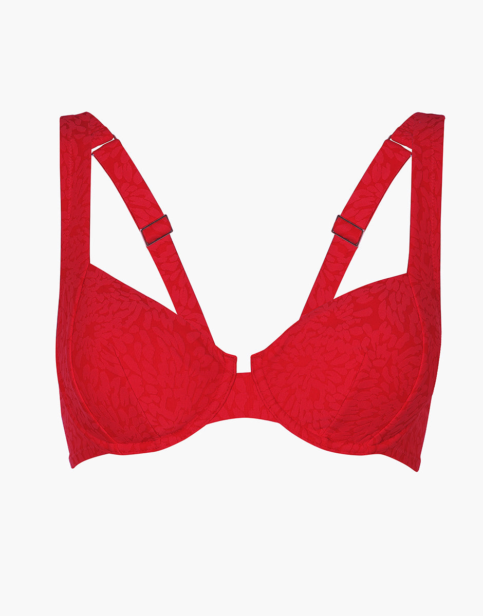 Lovable Festival Jacquard reggiseno mare rosso ibisco