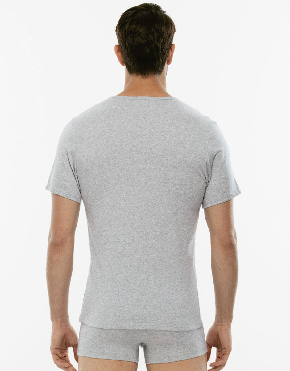 Lovable Pure Cotton t-shirt girocollo grigio melange cotone