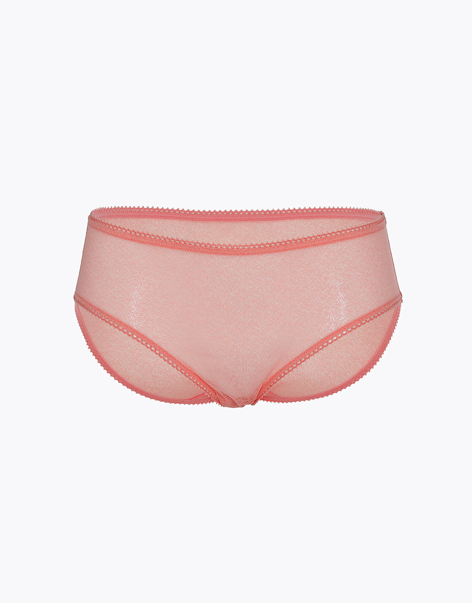 Lovable Fancy Mesh slip tulle corallo vita regolare