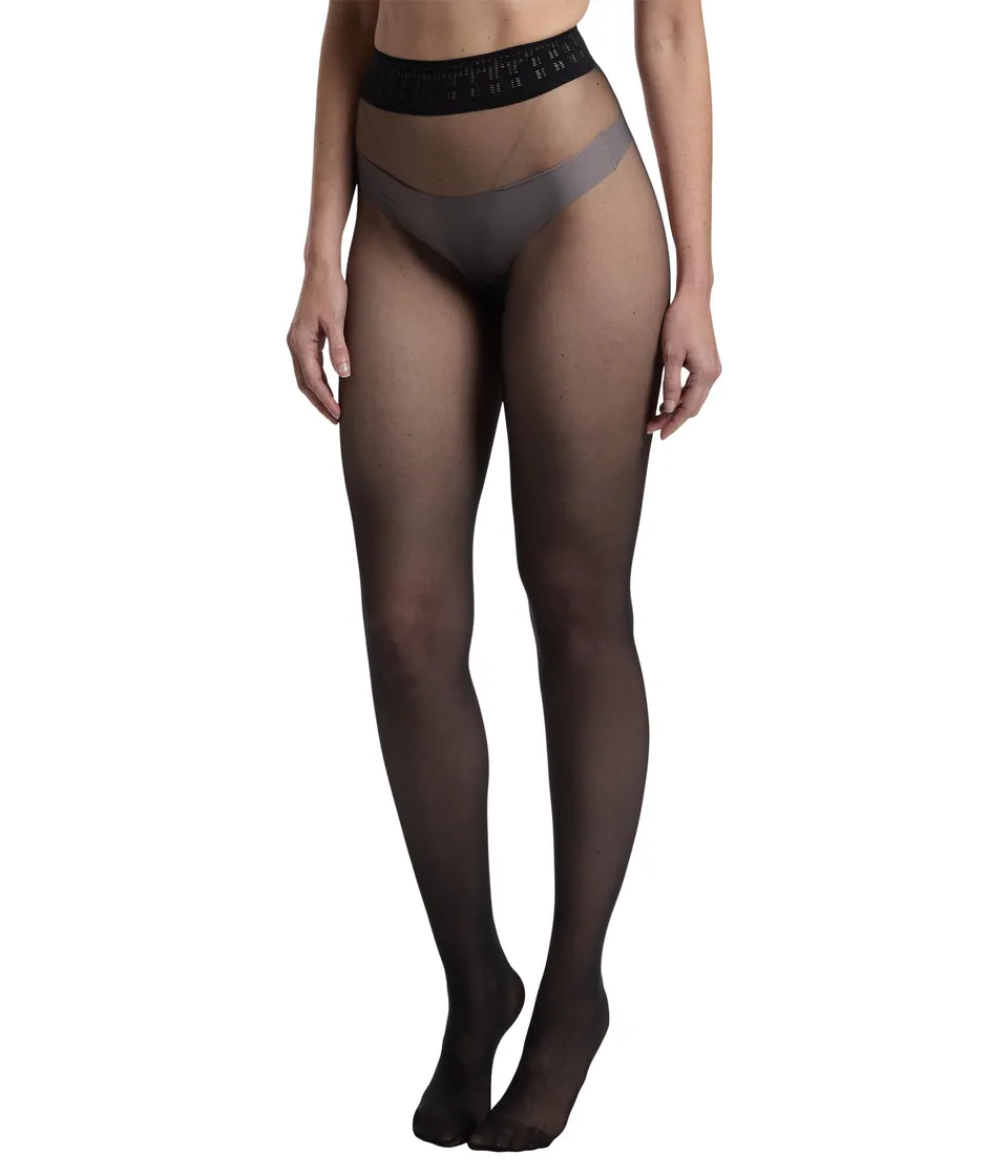 Wolford Fatal 15 collant velati neri 15 den 2 pezzi S