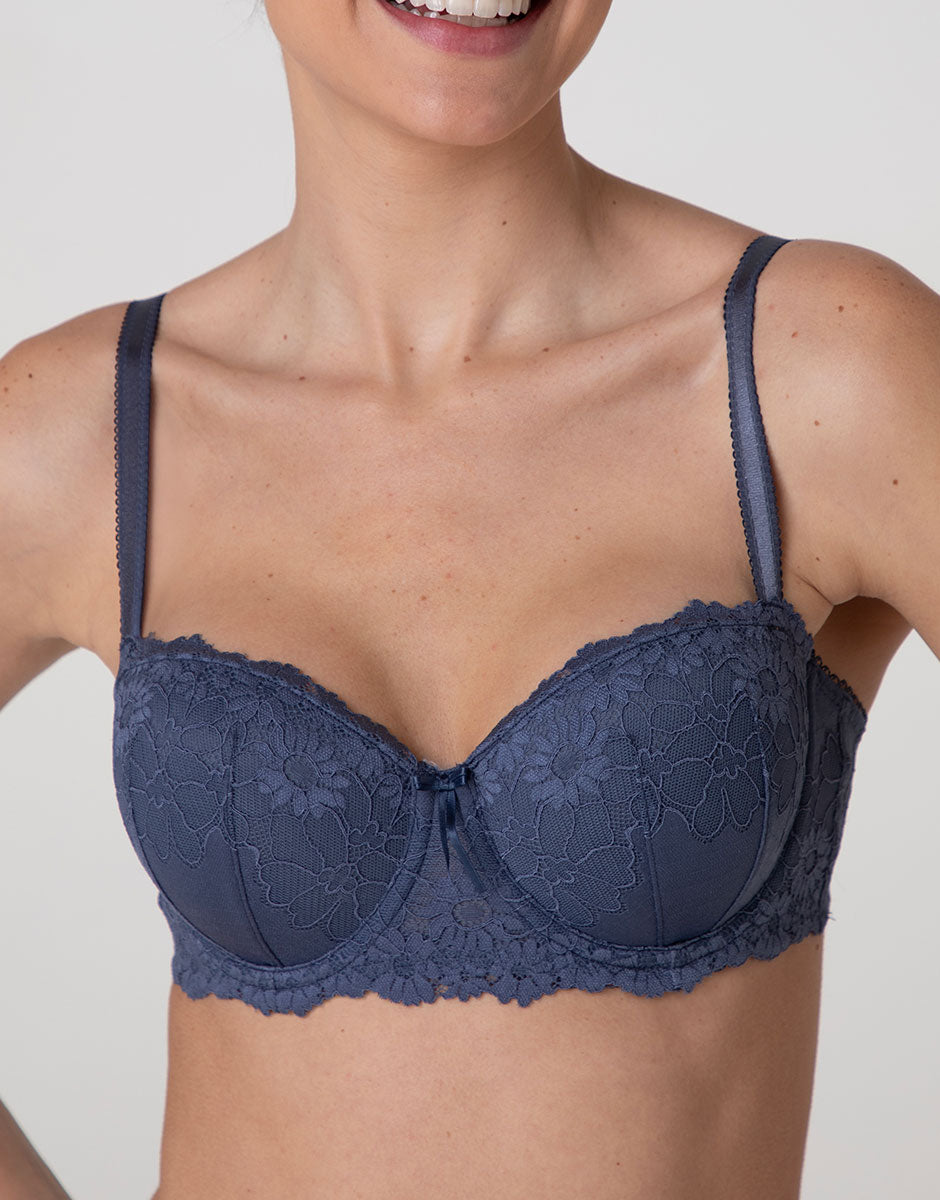 Lovable Garden Flowers Lace Balconcino Imbottito Blu Polvere
