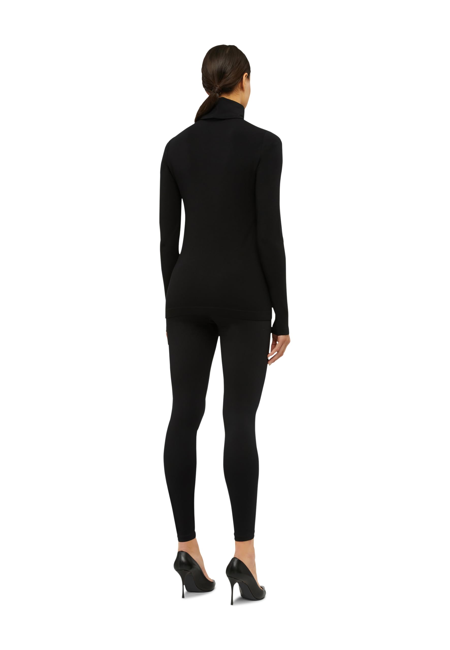 Wolford Aurora pullover nero senza cuciture